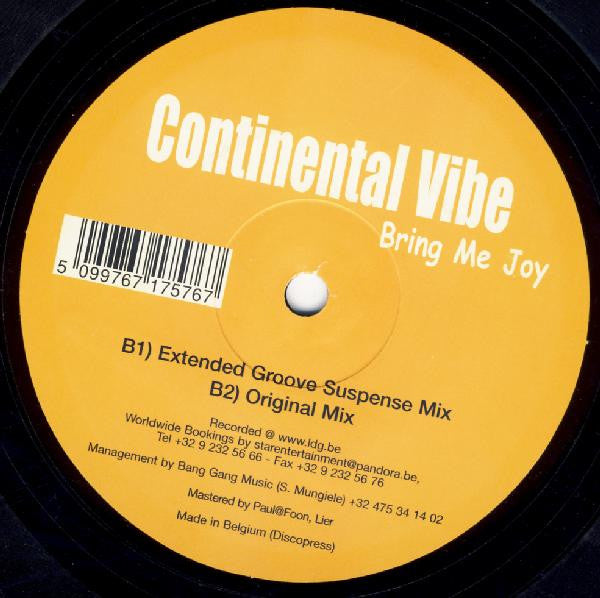 Continental Vibe : Bring Me Joy (12")