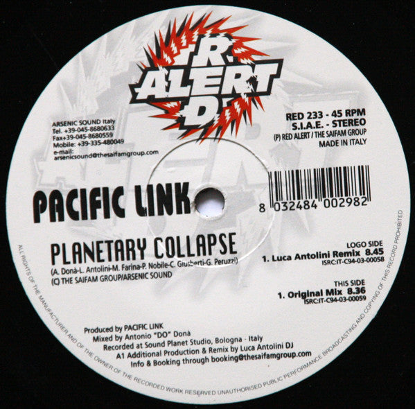 Pacific Link : Planetary Collapse (12")