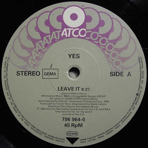 Yes : Leave It (12")