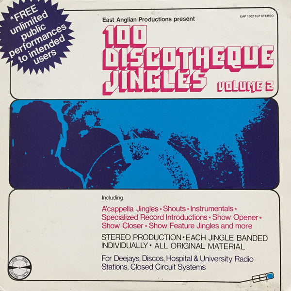 East Anglian Productions : 100 Discotheque Jingles Volume 2 (LP, Album)
