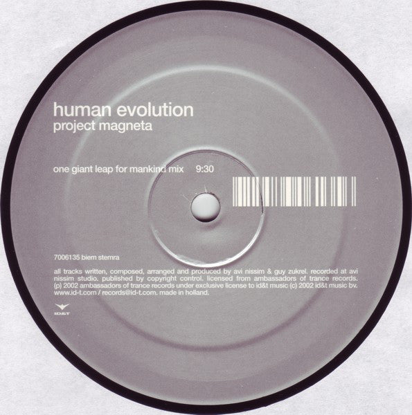 Human Evolution : Project Magneta (12")
