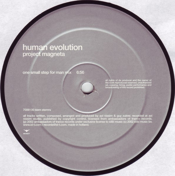 Human Evolution : Project Magneta (12")