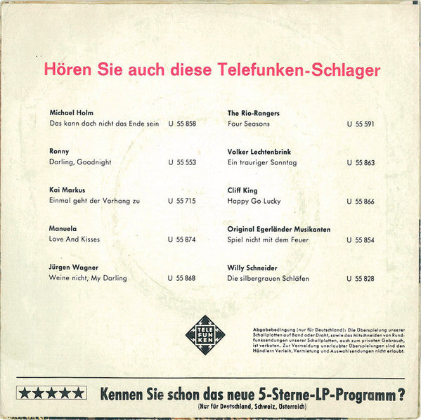 Ronny (4) : Sweet Marylie / Anja-Anja (7", Single, RP)