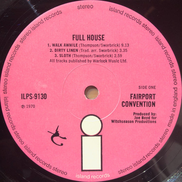 Fairport Convention : Full House (LP, Album, RP, Pin)