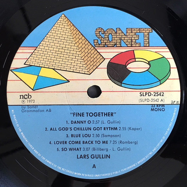 Lars Gullin : Fine Together (2xLP, Comp, Mono, RP)