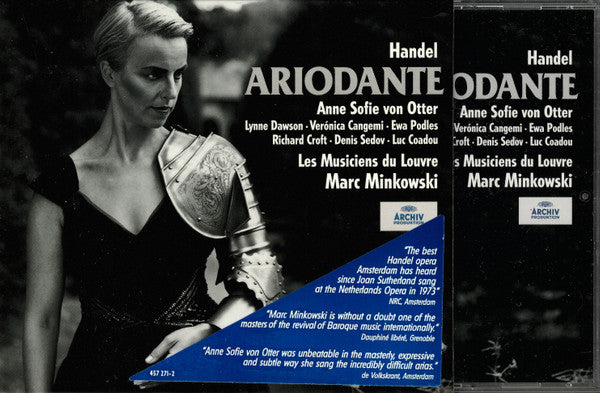 Handel* – Anne Sofie Von Otter · Lynne Dawson · Véronica Cangemi* · Ewa Podles* · Richard Croft · Denis Sedov · Luc Coadou · Les Musiciens Du Louvre · Marc Minkowski : Ariodante (3xCD, Album, RP + Box, sli)