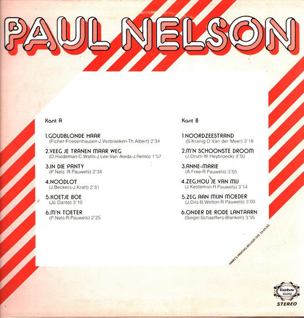 Paul Nelson (16) : Paul Nelson (LP, Album)