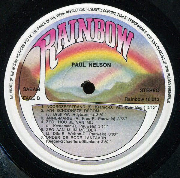 Paul Nelson (16) : Paul Nelson (LP, Album)