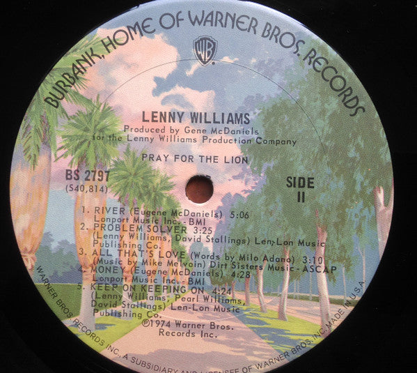 Lenny Williams : Pray For The Lion (LP, Album)