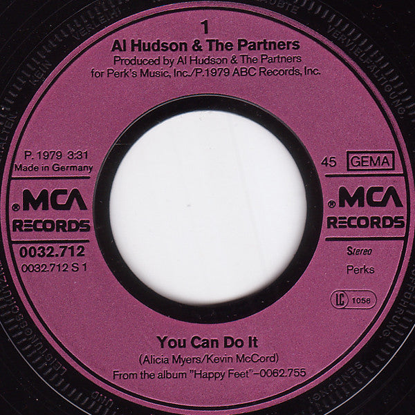 Al Hudson & The Partners : You Can Do It (7", Single)