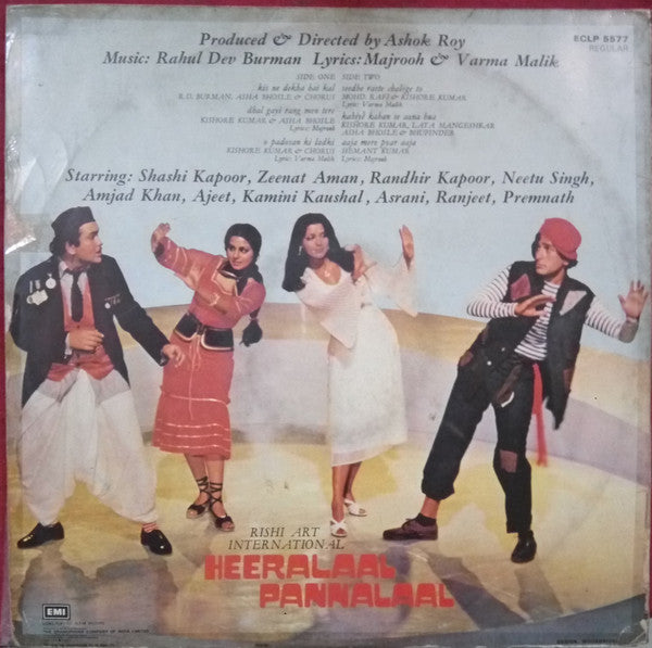 R. D. Burman, Majrooh Sultanpuri & Varma Malik : Heeralaal Pannalaal (LP, Gat)