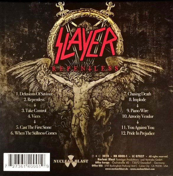 Slayer : Repentless (Box, Album, Ltd, RE + 6x6½", 6,6)