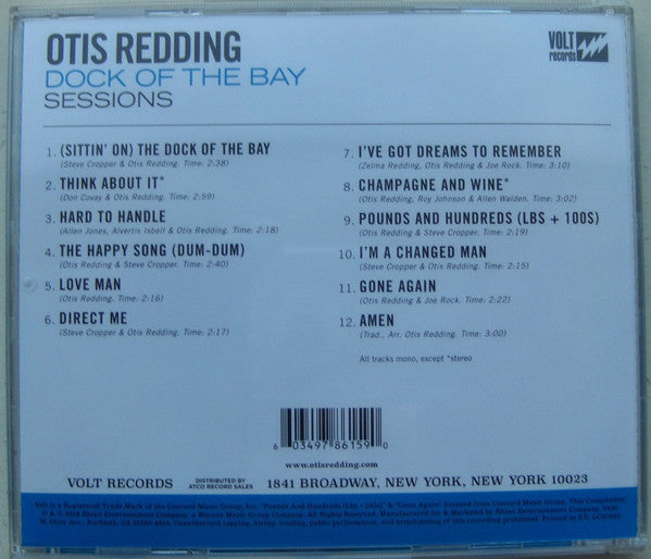 Otis Redding : Dock Of The Bay Sessions (CD, Comp)
