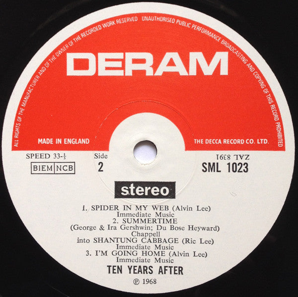 Ten Years After : Ten Years After Undead (LP, Album)