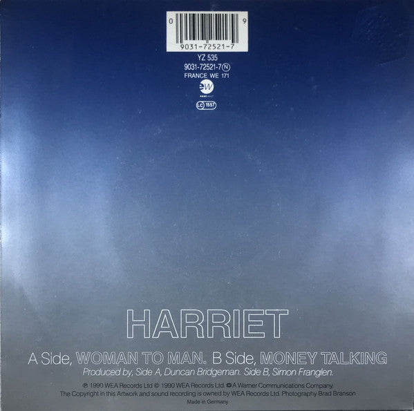 Harriet Roberts : Woman To Man (7", Single)