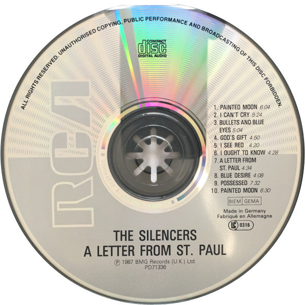 The Silencers : A Letter From St. Paul (CD, Album)