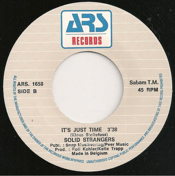 Solid Strangers : Music In The Night (7", Single)