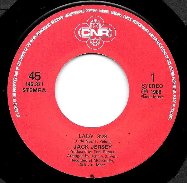 Jack Jersey : Lady  (7", Single)