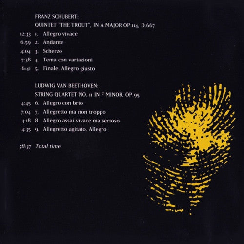 Franz Schubert, Ludwig van Beethoven : The Trout Quintet / String Quartet Op. 95 (CD)