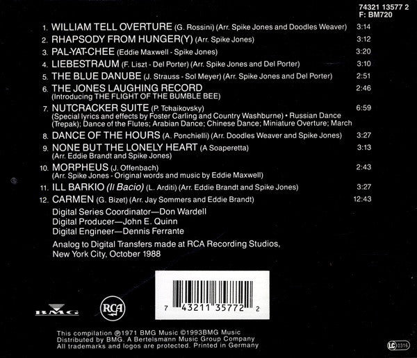 Spike Jones : Spike Jones Is Murdering The Classics (CD, Comp, RE)