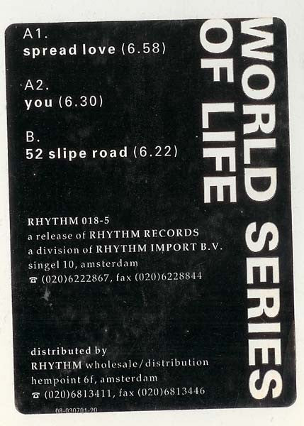 World Series Of Life : Spread Love (12")