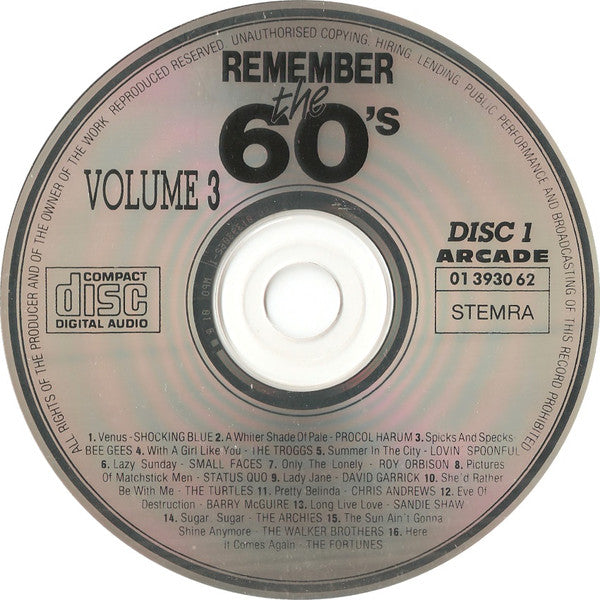 Various : Remember The 60's - Volume 3 (32 Golden Oldies) (2xCD, Comp)