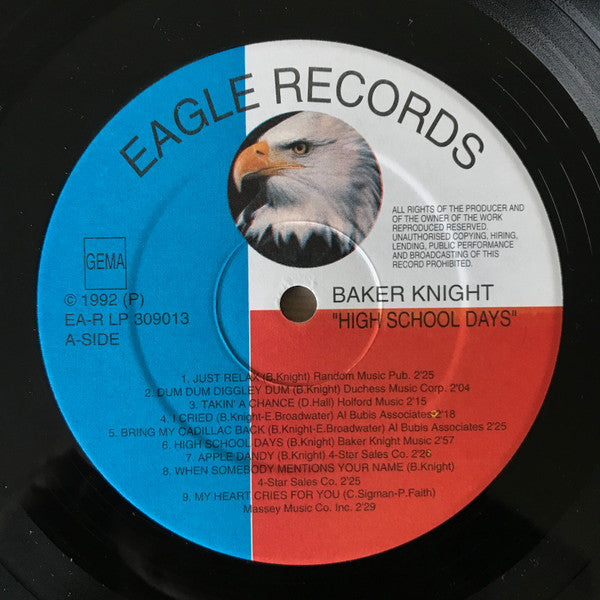 Baker Knight : High School Days (LP, Comp)