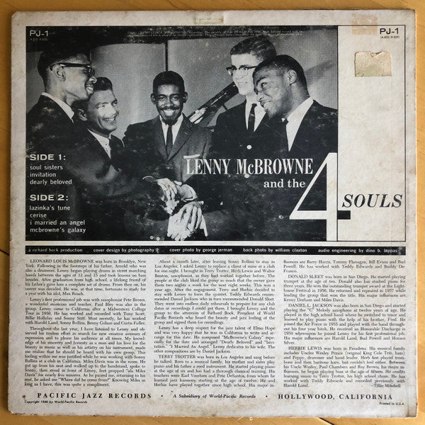 Lenny McBrowne, The 4 Souls : Lenny McBrowne And The 4 Souls (LP, Mono)