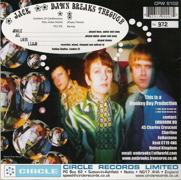 The Embrooks : Jack / Dawn Breaks Through (7", Mono, Ltd)