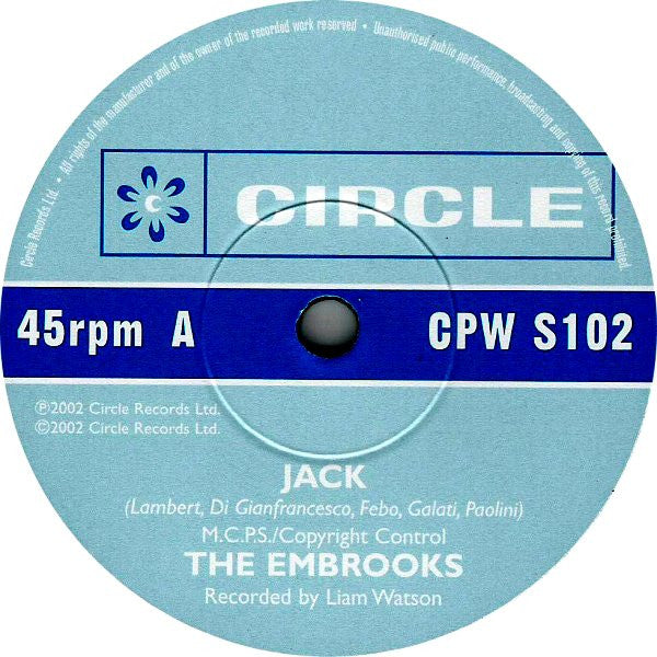 The Embrooks : Jack / Dawn Breaks Through (7", Mono, Ltd)