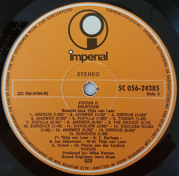 Focus (2) : Focus II (LP, Album)