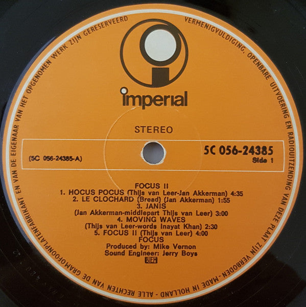 Focus (2) : Focus II (LP, Album)