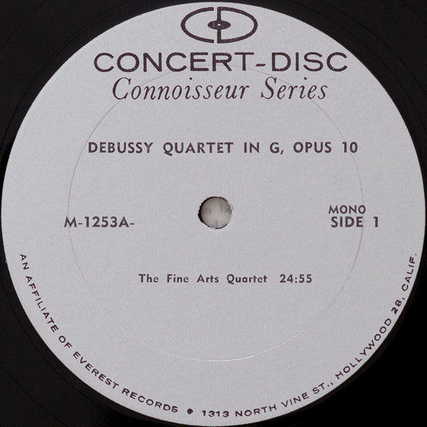 Claude Debussy / Maurice Ravel, The Fine Arts Quartet : Quartet In G, Opus 10 / Quartet In F (LP, Album, Mono)