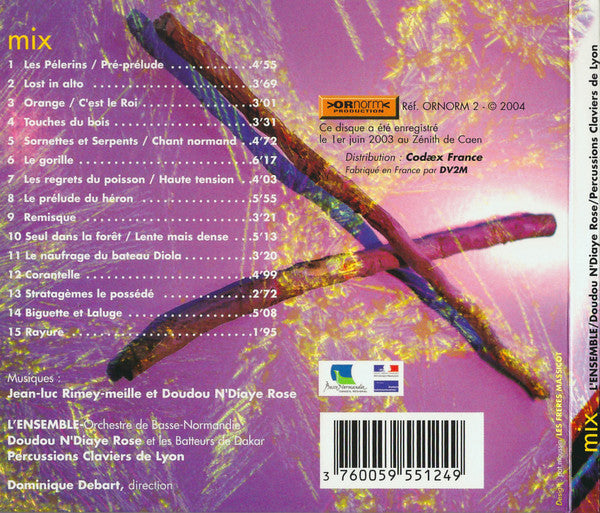 L'Ensemble De Basse-Normandie / Doudou N'Diaye Rose et  Les Batteurs De Dakar / Percussions-Claviers De Lyon : Mix (Live) (CD, Album)