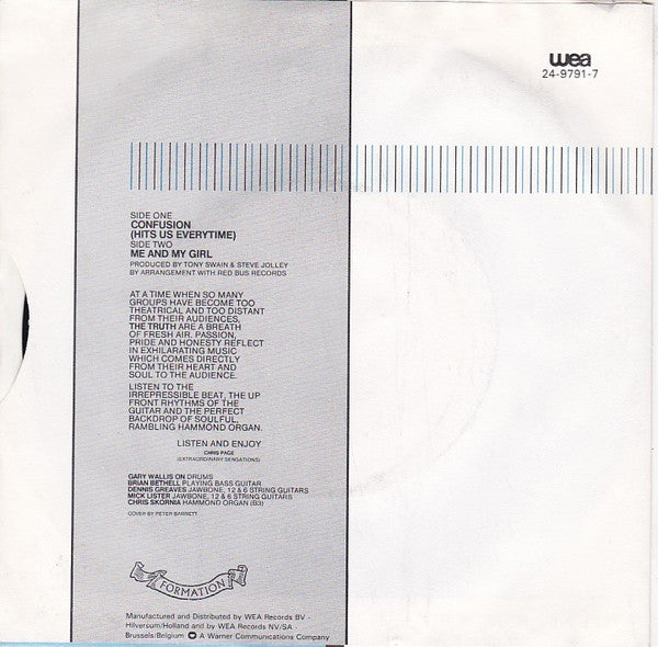 The Truth (6) : Confusion (Hits Us Everytime) (7", Single)