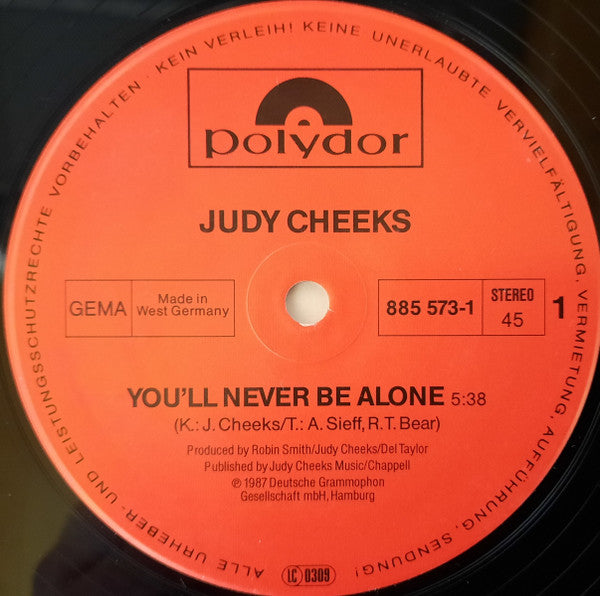 Judy Cheeks : You'll Never Be Alone (12", Maxi)