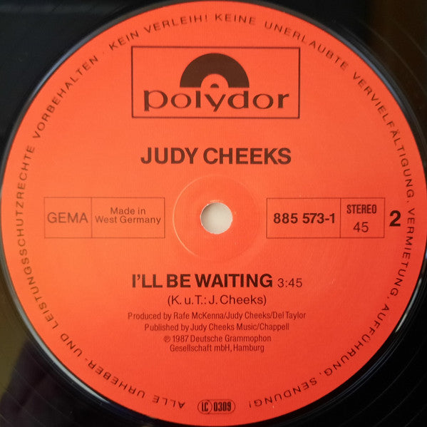 Judy Cheeks : You'll Never Be Alone (12", Maxi)