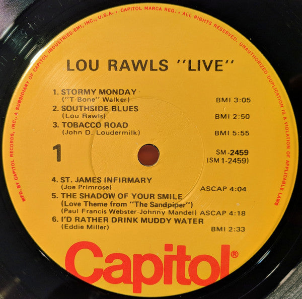 Lou Rawls : Live! (LP, Album, RE)