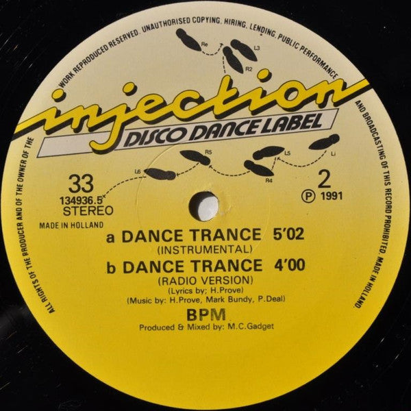 BPM : Dance Trance (12")
