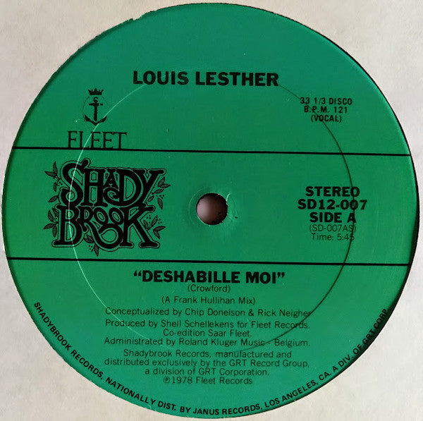 Louis Lesther : Deshabille Moi (Undress Me) (12", Gre)