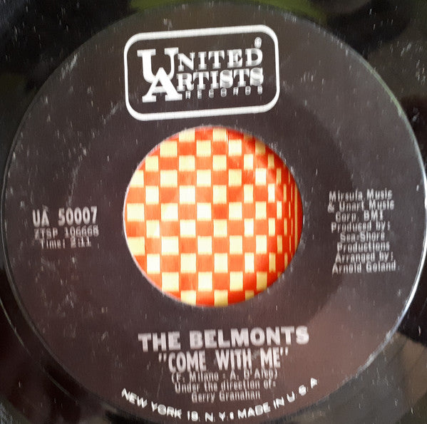 The Belmonts : You're Like A Mystery (7", Single)