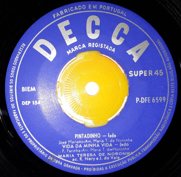 Maria Teresa de Noronha : Pintadinho (7", EP)