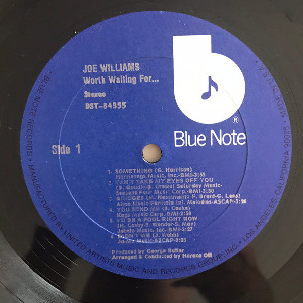 Joe Williams : Worth Waiting For... (LP, Album, RE)