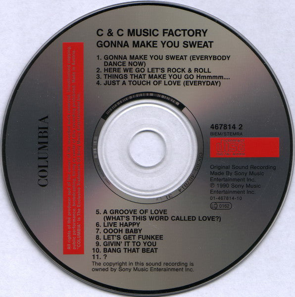 C + C Music Factory : Gonna Make You Sweat (CD, Album)