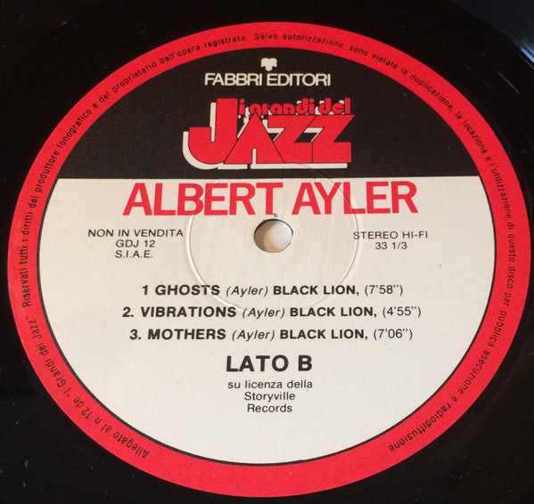 Albert Ayler : Vibrations (LP, Album, RE)