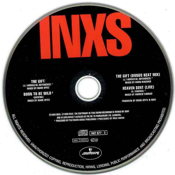 INXS : The Gift (CD, Single)