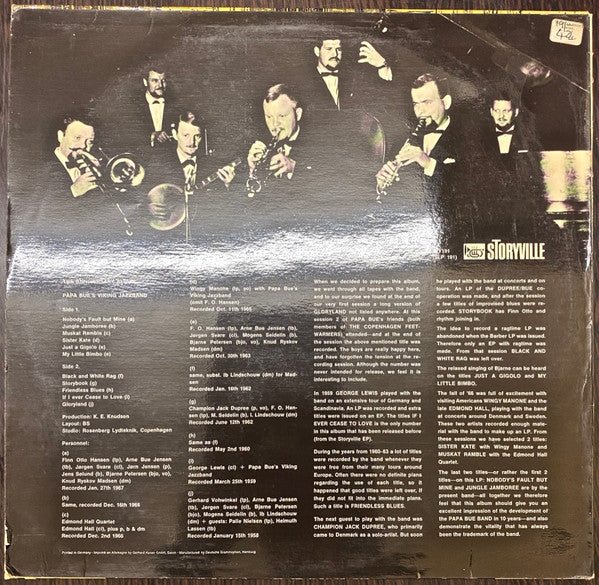 Papa Bue's Viking Jazz Band : The Anniversary Album 1956 - 1966 (LP, Album)