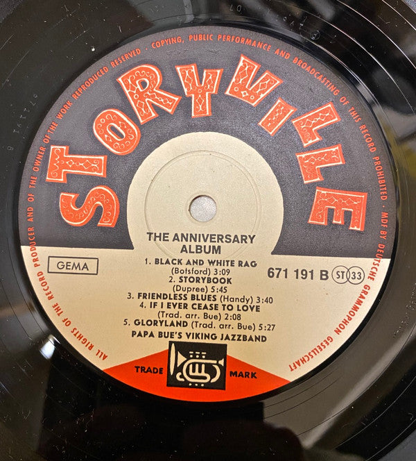 Papa Bue's Viking Jazz Band : The Anniversary Album 1956 - 1966 (LP, Album)