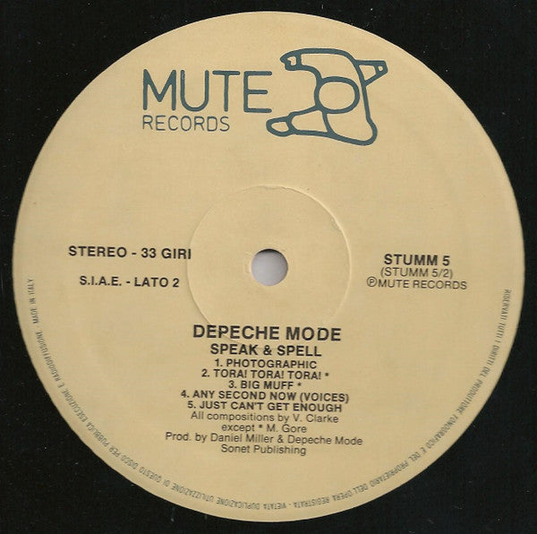 Depeche Mode : Speak & Spell (LP, Album)