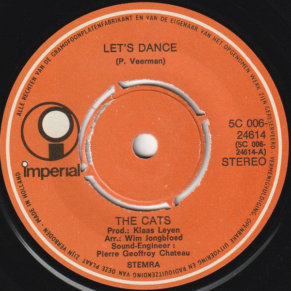 The Cats : Let's Dance / I've Been In Love Before (7", Single, 4-P)